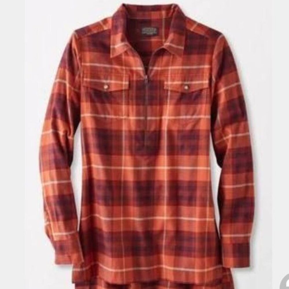 Pendleton Canyon Half Zip Plaid -XS